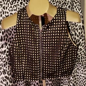 Zipper crop top